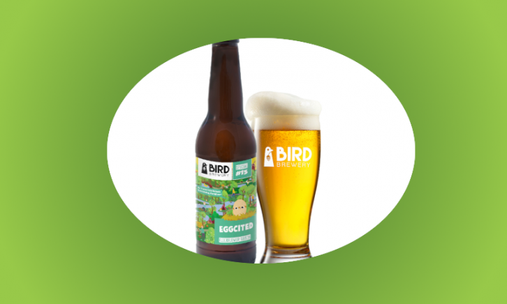 Eggcited Bird Brewery glas en flesje